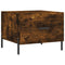 vidaXL Coffee Table Smoked Oak 50x50x40 cm Engineered Wood
