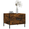 vidaXL Coffee Table Smoked Oak 50x50x40 cm Engineered Wood