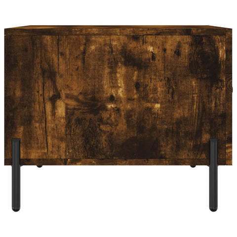 vidaXL Coffee Table Smoked Oak 50x50x40 cm Engineered Wood