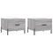vidaXL Coffee Tables 2 pcs Grey Sonoma 50x50x40 cm Engineered Wood