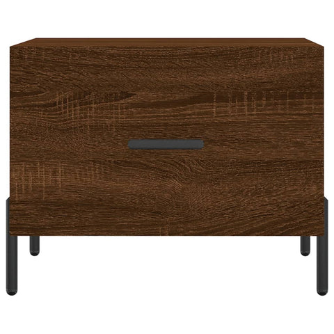 vidaXL Coffee Table Brown Oak 50x50x40 cm Engineered Wood