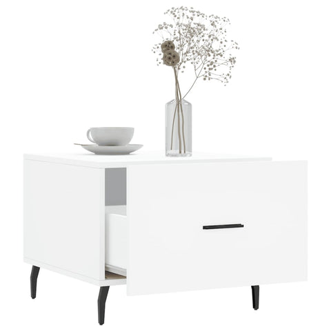 vidaXL Coffee Table White 50x50x40 cm Engineered Wood