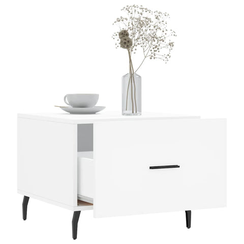 vidaXL Coffee Tables 2 pcs White 50x50x40 cm Engineered Wood