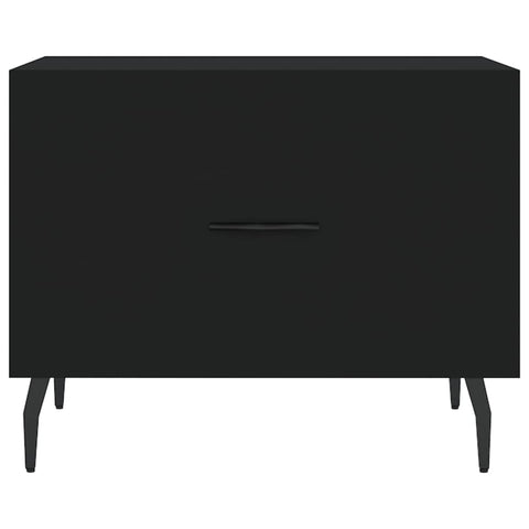 vidaXL Coffee Table Black 50x50x40 cm Engineered Wood