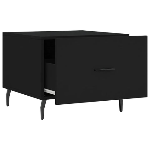 vidaXL Coffee Table Black 50x50x40 cm Engineered Wood