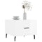 vidaXL Coffee Tables 2pcs High Gloss White 50x50x40 cm Engineered Wood