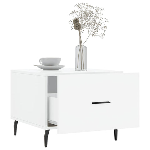 vidaXL Coffee Tables 2pcs High Gloss White 50x50x40 cm Engineered Wood