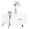 vidaXL Coffee Tables 2pcs High Gloss White 50x50x40 cm Engineered Wood