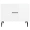 vidaXL Coffee Tables 2pcs High Gloss White 50x50x40 cm Engineered Wood