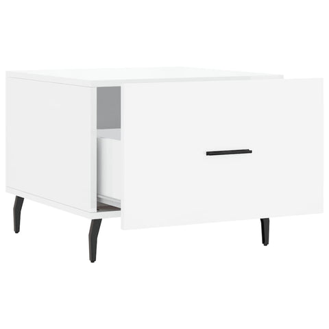 vidaXL Coffee Tables 2pcs High Gloss White 50x50x40 cm Engineered Wood