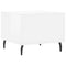 vidaXL Coffee Tables 2pcs High Gloss White 50x50x40 cm Engineered Wood