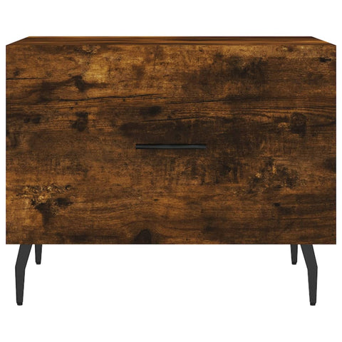 vidaXL Coffee Table Smoked Oak 50x50x40 cm Engineered Wood