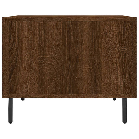 vidaXL Coffee Table Brown Oak 50x50x40 cm Engineered Wood
