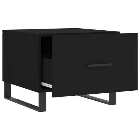 vidaXL Coffee Table Black 50x50x40 cm Engineered Wood