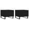 vidaXL Coffee Tables 2 pcs Black 50x50x40 cm Engineered Wood