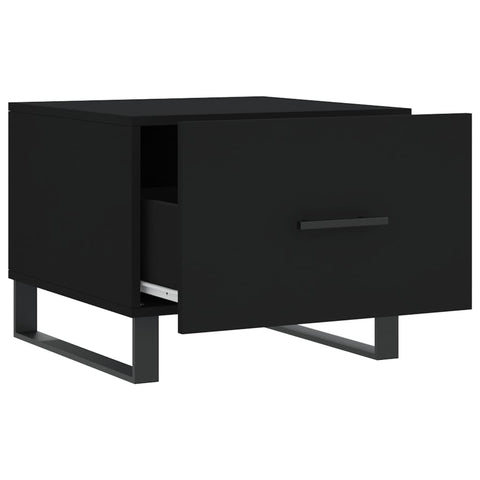 vidaXL Coffee Tables 2 pcs Black 50x50x40 cm Engineered Wood