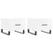 vidaXL Coffee Tables 2pcs High Gloss White 50x50x40 cm Engineered Wood