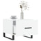 vidaXL Coffee Tables 2pcs High Gloss White 50x50x40 cm Engineered Wood