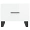 vidaXL Coffee Tables 2pcs High Gloss White 50x50x40 cm Engineered Wood