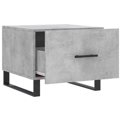 vidaXL Coffee Table Concrete Grey 50x50x40 cm Engineered Wood