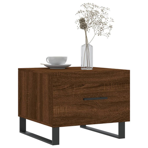 vidaXL Coffee Tables 2 pcs Brown Oak 50x50x40 cm Engineered Wood