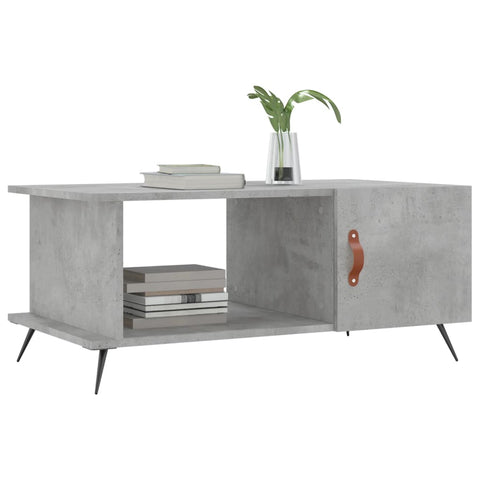 vidaXL Coffee Table Concrete Grey 90x50x40 cm Engineered Wood
