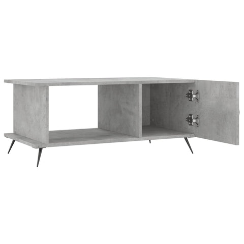 vidaXL Coffee Table Concrete Grey 90x50x40 cm Engineered Wood