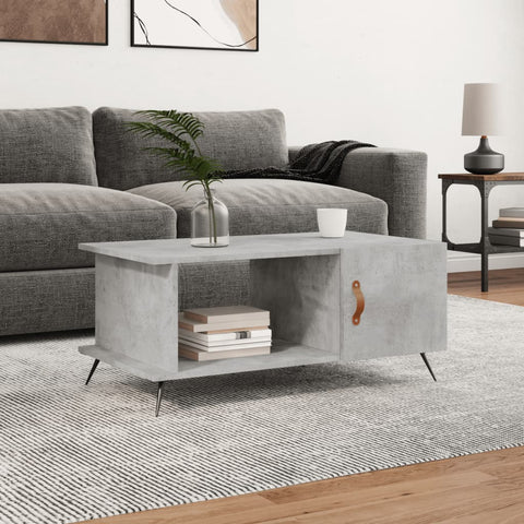 vidaXL Coffee Table Concrete Grey 90x50x40 cm Engineered Wood