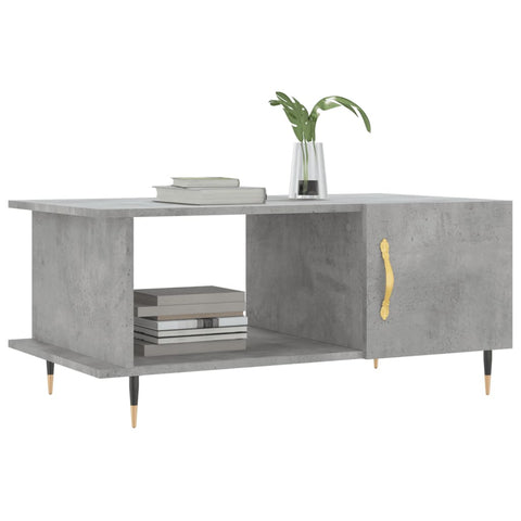 vidaXL Coffee Table Concrete Grey 90x50x40 cm Engineered Wood