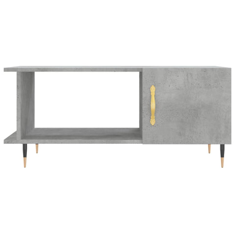 vidaXL Coffee Table Concrete Grey 90x50x40 cm Engineered Wood