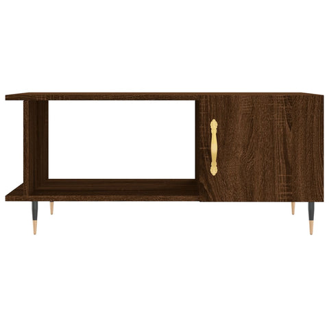 vidaXL Coffee Table Brown Oak 90x50x40 cm Engineered Wood