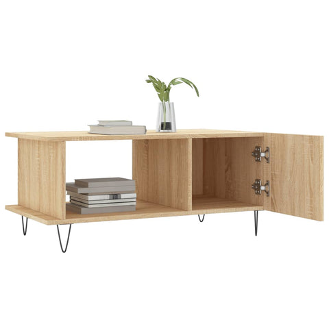 vidaXL Coffee Table Sonoma Oak 90x50x40 cm Engineered Wood