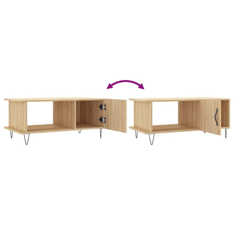 vidaXL Coffee Table Sonoma Oak 90x50x40 cm Engineered Wood
