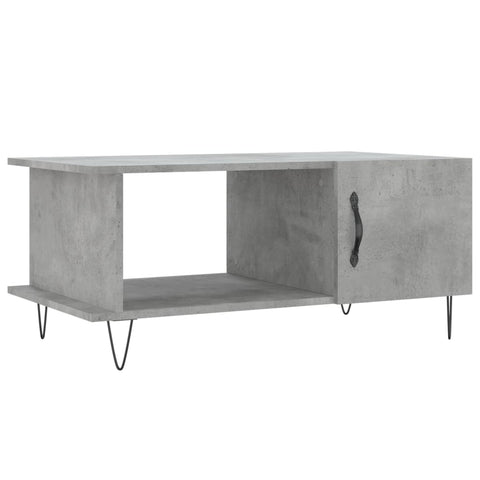 vidaXL Coffee Table Concrete Grey 90x50x40 cm Engineered Wood