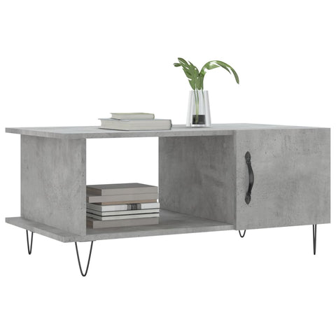 vidaXL Coffee Table Concrete Grey 90x50x40 cm Engineered Wood