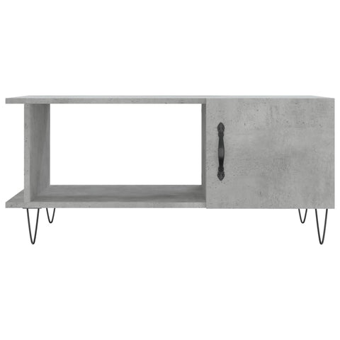 vidaXL Coffee Table Concrete Grey 90x50x40 cm Engineered Wood