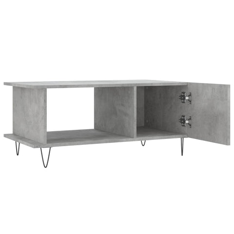 vidaXL Coffee Table Concrete Grey 90x50x40 cm Engineered Wood