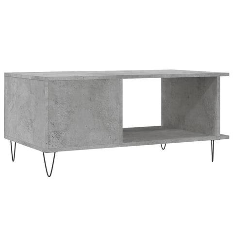 vidaXL Coffee Table Concrete Grey 90x50x40 cm Engineered Wood