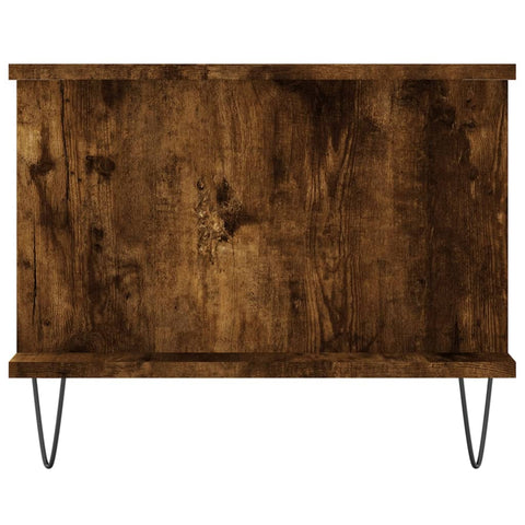vidaXL Coffee Table Smoked Oak 90x50x40 cm Engineered Wood