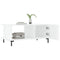 vidaXL Coffee Table High Gloss White 90x50x40 cm Engineered Wood