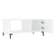 vidaXL Coffee Table High Gloss White 90x50x40 cm Engineered Wood
