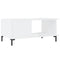vidaXL Coffee Table High Gloss White 90x50x40 cm Engineered Wood