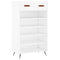 vidaXL Shoe Cabinet White 60x35x105 cm Engineered Wood