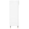 vidaXL Shoe Cabinet High Gloss White 60x35x105 cm Engineered Wood