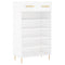 vidaXL Shoe Cabinet White 60x35x105 cm Engineered Wood