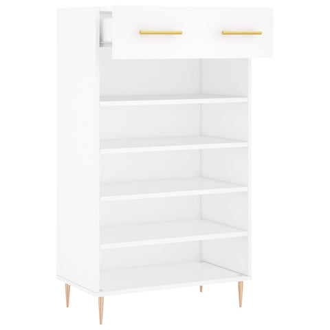 vidaXL Shoe Cabinet White 60x35x105 cm Engineered Wood