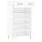 vidaXL Shoe Cabinet White 60x35x105 cm Engineered Wood