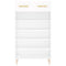 vidaXL Shoe Cabinet White 60x35x105 cm Engineered Wood