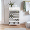 vidaXL Shoe Cabinet White 60x35x105 cm Engineered Wood