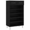 vidaXL Shoe Cabinet Black 60x35x105 cm Engineered Wood